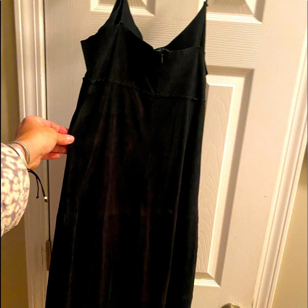 Pictures do not do this dress justice! Suede A line dress. So sexy!